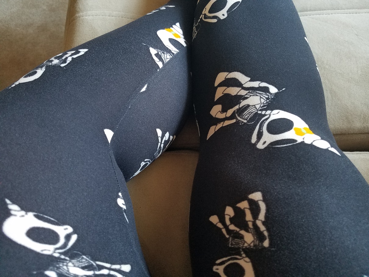 Unicorn skeleton leggings