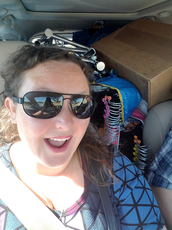 Car loaded with LLR